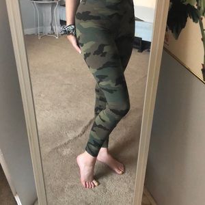 army green forever 21 workout leggings